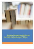 Saunders Comprehensive Review for the NCLEX-RN® Examination, 5th Edition(Latest Update 2022).