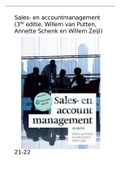 Samenvatting Sales- en accountmanagement, ISBN: 9789043037624  Verkoopmanagement