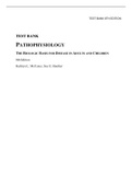TEST BANK PATHOPHYSIOLOGY THE BIOLOGIC BASIS FOR DISEASE IN ADULTS AND CHILDREN 8th Edition Kathryn L&period; McCance&comma; Sue E&period; Huether