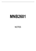 MNB2601 Summarised Study Notes