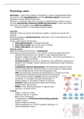 Samenvatting Physiology - Endocrine System