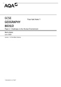 AQA GCSE GEOGRAPHY PAPER 2 MS 2020