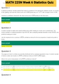Exam (elaborations) MATH 225N Week 6 Statistics Quiz 