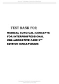  Test Bank for Medical-Surgical Nursing; Concepts for Interprofessional Collaborative Care, 2-Volume Set 9th Edition By Ignatavicius