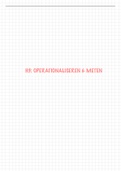 Statistiek hoofdstuk “operationaliseren” van Toegepaste Psychologie in Thomas More 