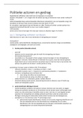 Politieke actoren en gedrag 