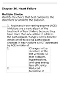 Chapter 36 Heart Failure Questions and Answers