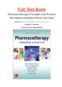 Pharmacotherapy Principles and Practice 4th Edition Chisholm-Burns Test Bank