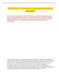 NR 708 Week 7 Discussion 2&colon; Improving Community Outcomes