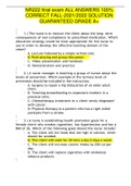NR222 final exam ALL ANSWERS 100&percnt; CORRECT FALL-2021&sol;2022 SOLUTION GUARANTEED GRADE A&plus;