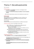 Verpleegkundige methodiek en vaardigheden Thema 7: decubitus preventie