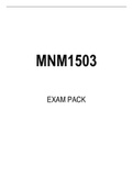 MNM1503 EXAM PACK 2022