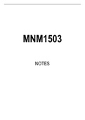 MNM1503 Summarised Study Notes