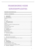 Frameworks voor serverapplicaties - Samenvatting