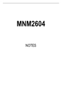 MNM2604 Summarised Study Notes