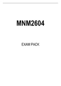 MNM2604 EXAM PACK 2022