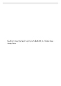 Southern New Hampshire University BUS 206 1-2 Video Case Study Q&A&period;