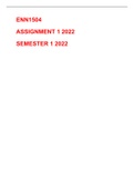 ENN1504 Assignment 1 | SEMESTER 01 2022