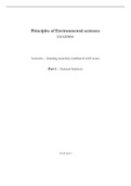 Complete Script  for Principles of Environmental Sciences