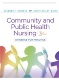 COMMUNITY AND PUBLIC HEALTH NURSING 3RD EDITION DEMARCO WALSH TEST BANK COMPLETE DOWNLOADABLE SOLUTION ALL QUESTIONS AND ANSWERS