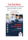 Medical Terminology in a Flash 4th Edition Finnegan Test Bank