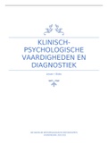 Klinisch-psychologische Vaardigheden en Diagnostiek: samenvatting 2020-2021