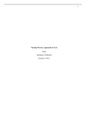 Essay Benchmark - Nursing Process (NRS-410V) 