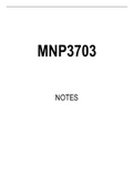 MNP3703 Summarised StudY Notes