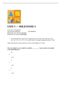 UNIT 5 &mdash; MILESTONE 5 quiz 2022
