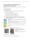 Samenvatting  Celbiologie