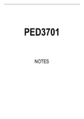 PED3701 Summarised Study Notes