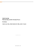 TEST BANK Pharmacology and the Nursing Process  9th Edition  Linda Lane Lilley&comma; Shelly Rainforth Collins&comma; Julie S&period; Snyder