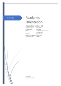 Acadamic Orientation 1 - Volledig Portfolio (HS Leiden) (Jaar 4)