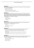 PSYC 290 Week 8 Final-Exam (100% Correct solution) | Guaranteed pass