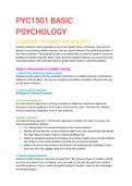 PYC1501 basic psychology summary