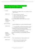 PHI 208 Final Exam 2 2020 with well explained answers(Graded A).