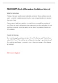MATH 225N Week 6 Discussion&colon; Confidence Interval