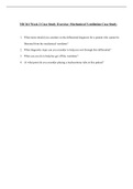 NR 341 Week 2 Case Study Exercise: Mechanical Ventilation Case Study
