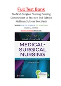 Test Bank: Davis Advantage for Medical-Surgical Nursing: Making Connections to Practice, 2nd Edition, Janice J. Hoffman, Nancy J. Sullivan