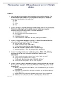 2024 ATI Pharmacology Exam Questions and Answers/Multiple choices.
