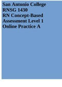 RN Concept-Based Assessment Level 1 Online Practice A