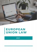 Samenvatting European Union Law, 2021-2022