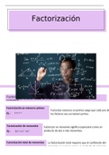 Factorizacion y factorizacion de productos notables