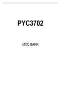PYC3702 MCQ TEST BANK 2022