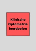 Klinische Optometrie leerdoelen blok B