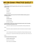 Exam (elaborations) NR 228 EXAM I PRACTICE QUIZLET 1 