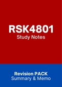 RSK4801 - NOtes for Operational Risk Management
