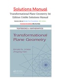 Transformational Plane Geometry 1st Edition Umble Solutions Manual