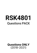 RSK4801 - Exam Questions PACK (2018-2021)