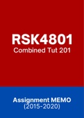 RSK4801 (Notes, ExamPACK, QuestionsPACK, Tut201 Letters)